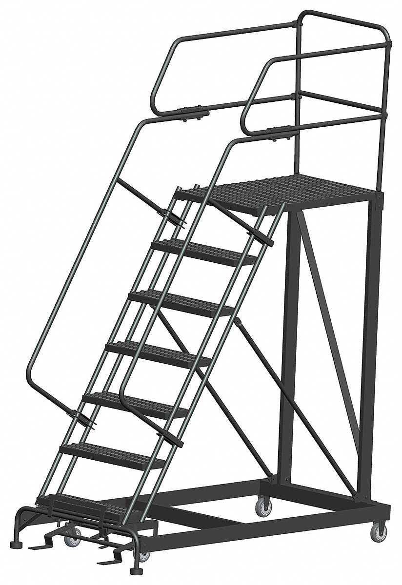 Roll Work Platform Steel Single 70 In.H