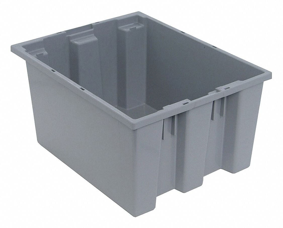 E1880 Stk and Nest Ctr Gray Solid PP
