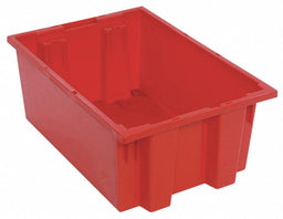 E1882 Stk and Nest Ctr Red Solid Polypropylene