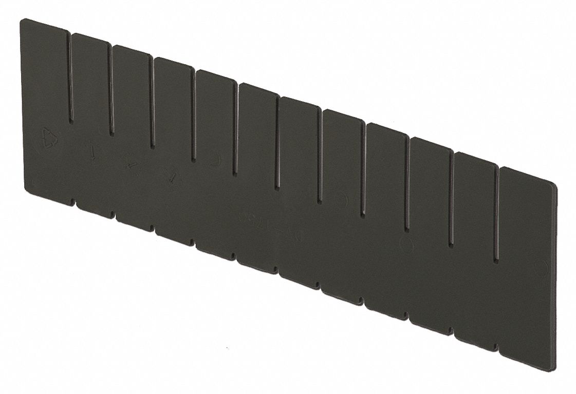 Divider Black Polyethylene 4 7/16 in