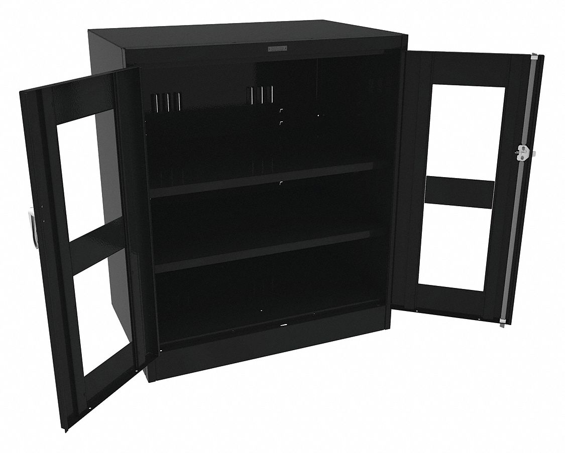 Storage Cabinet 42 x36 x24 Black 2Shlv