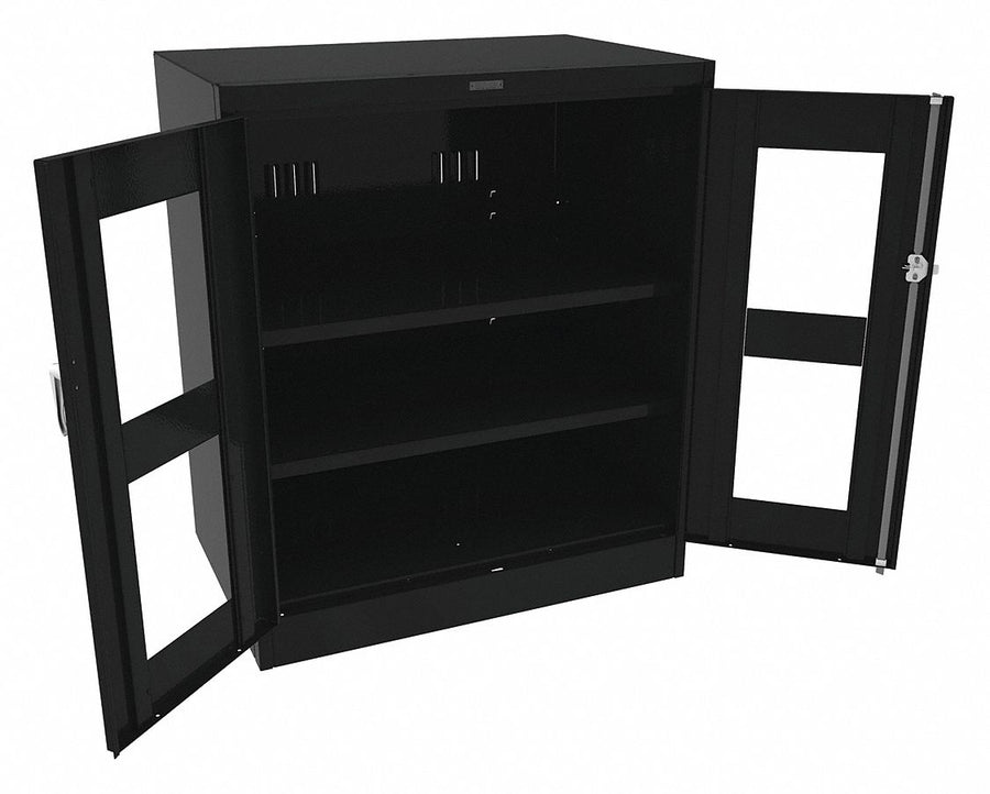 Storage Cabinet 42 x36 x24 Black 2Shlv