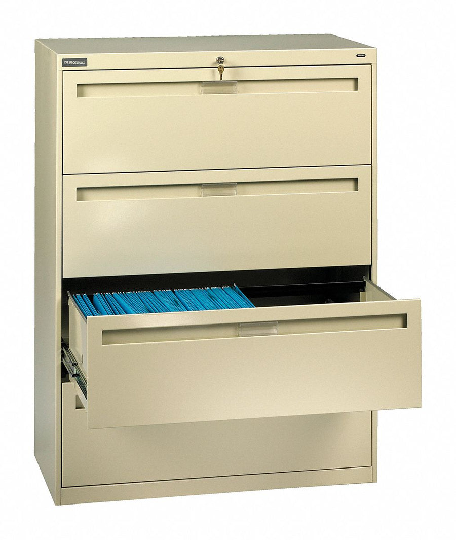Lateral File Cabinet Champagne/Putty