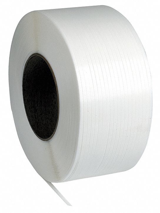 Plastic Strapping 19 lb White 9000 ft.