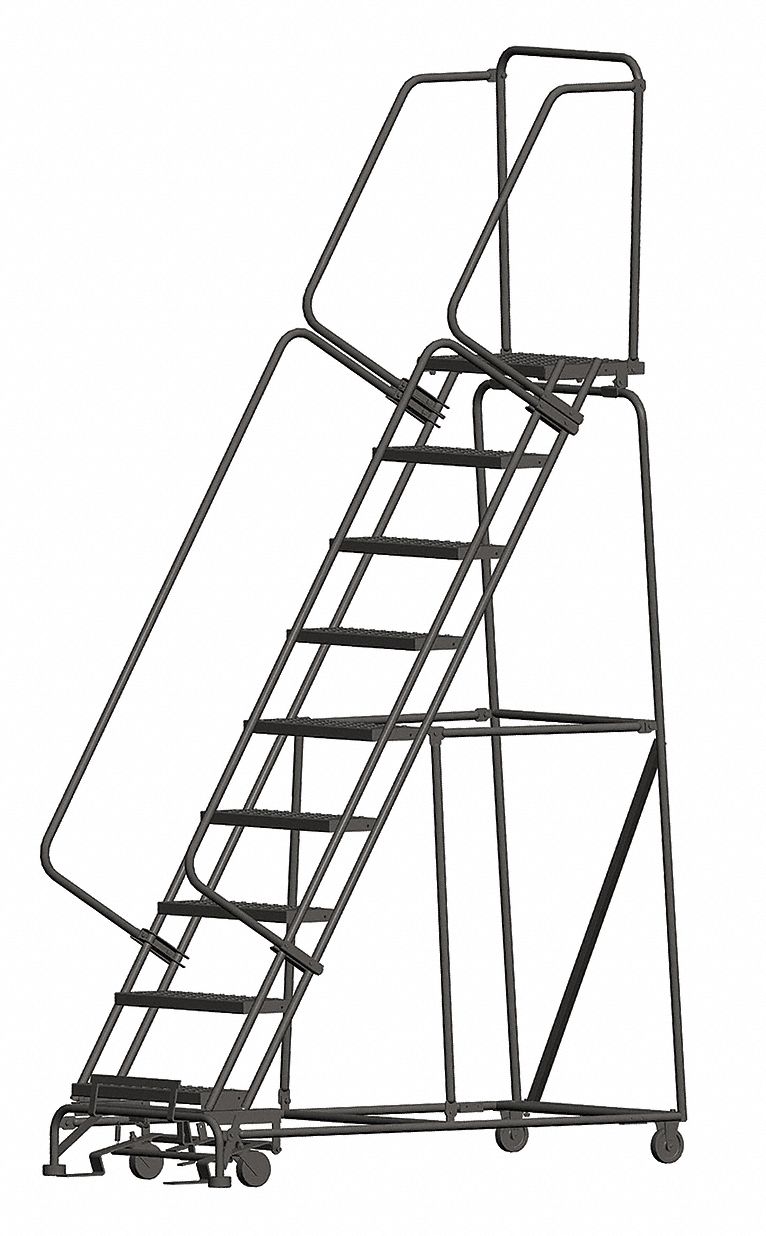 Lockstep Rolling Ladder Steel 90 In.H