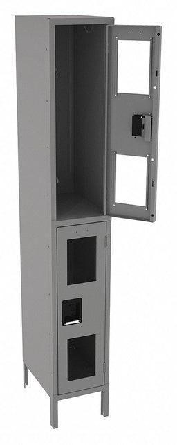 Wrdrb Lckr 2x1Lckr Gray 78 x12 x18 Assm