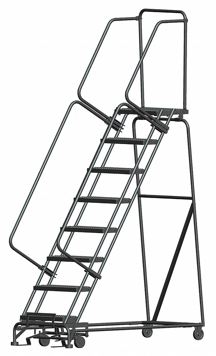Lockstep Rolling Ladder Steel 80 In.H