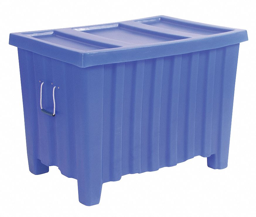 Ribbed Wall Container Blue