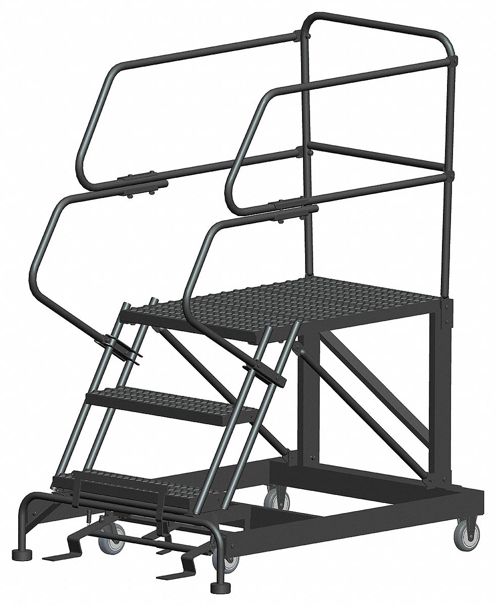 Roll Work Platform Steel Single 30 In.H