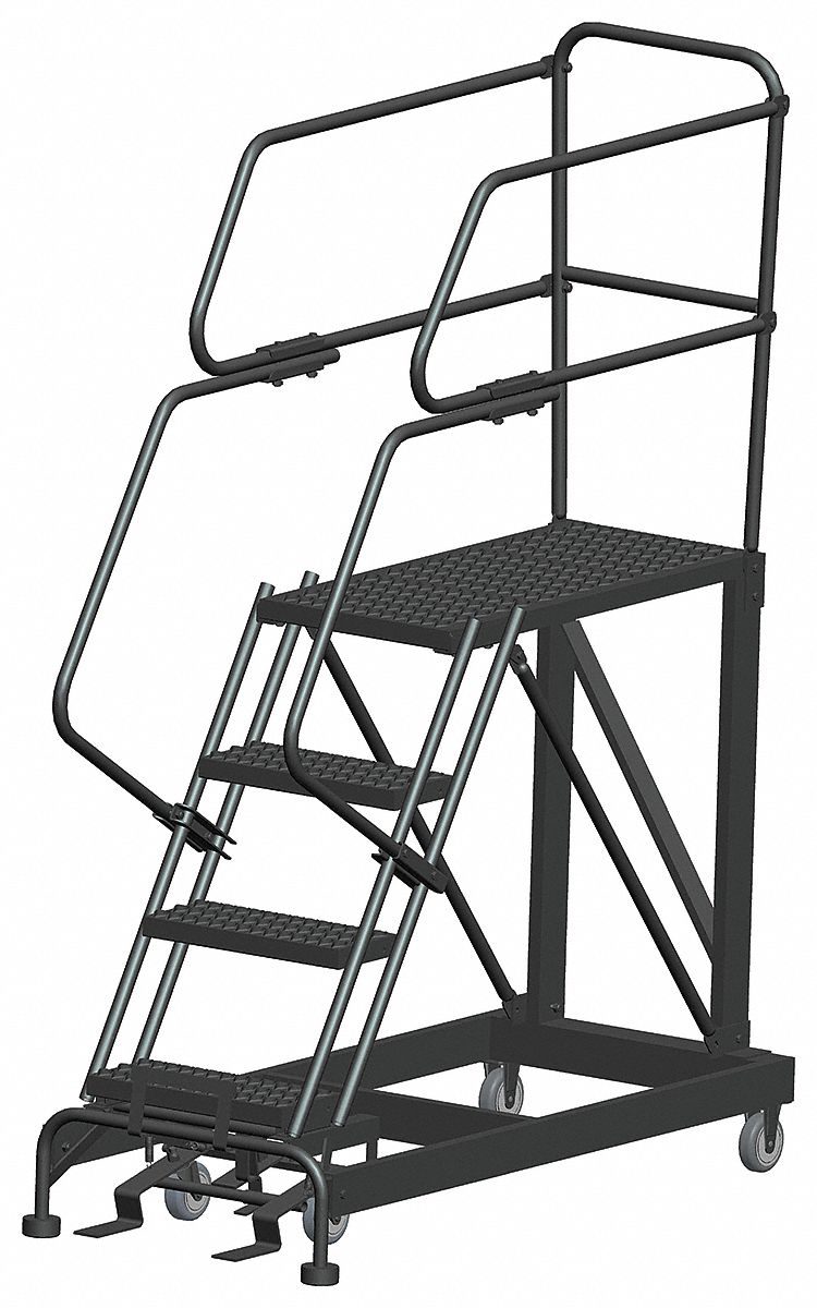 Roll Work Platform Steel Single 40 In.H