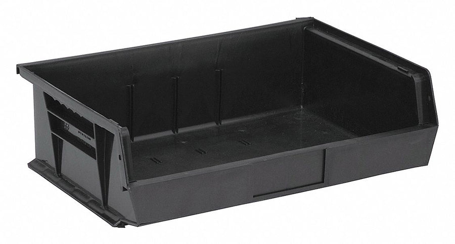 F0606 Hang and Stack Bin Black PP 5 in