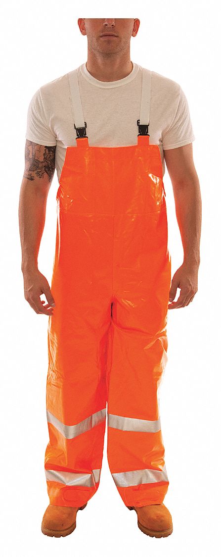 E1824 Flame Resistant Rain Overall Orange XL