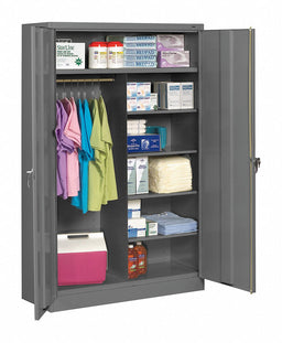Storage Cabinet 78 x48 x24 MdGry 5Shlv