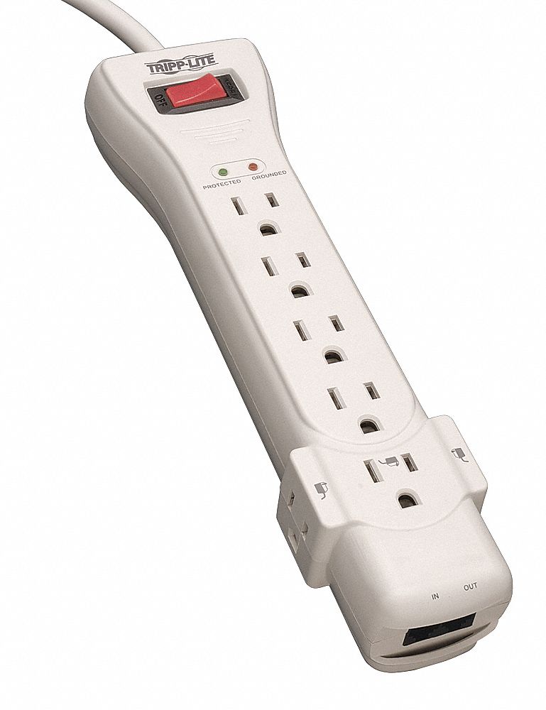 Datacom Surge Protector 7 Outlet Gry