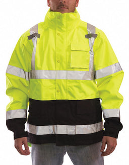 Rain Jacket Class 3 Type P Ylw/Grn 3XL
