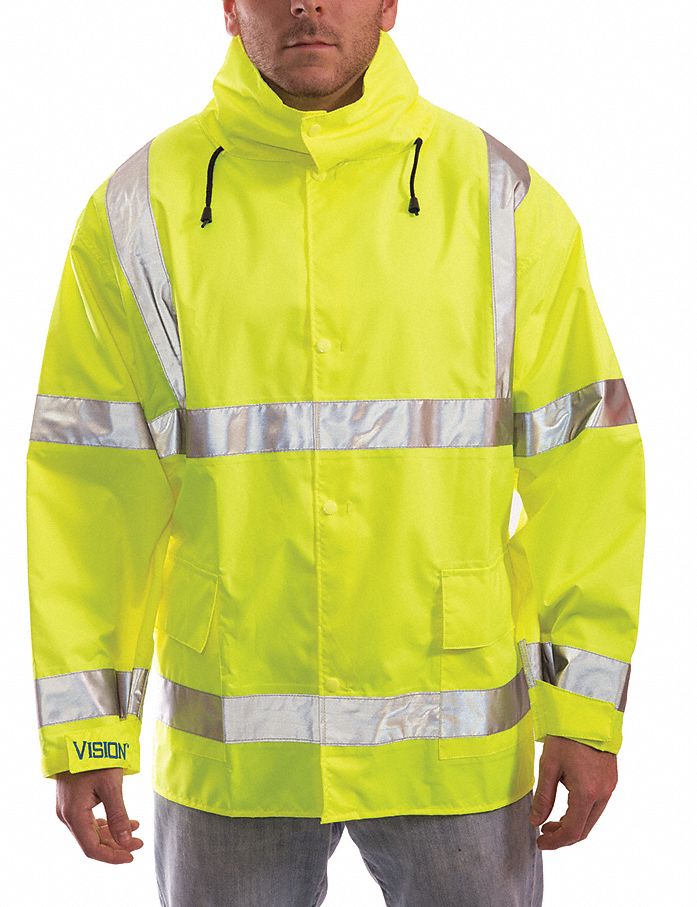 Rain Jacket Class 3 Type P Ylw/Grn XL