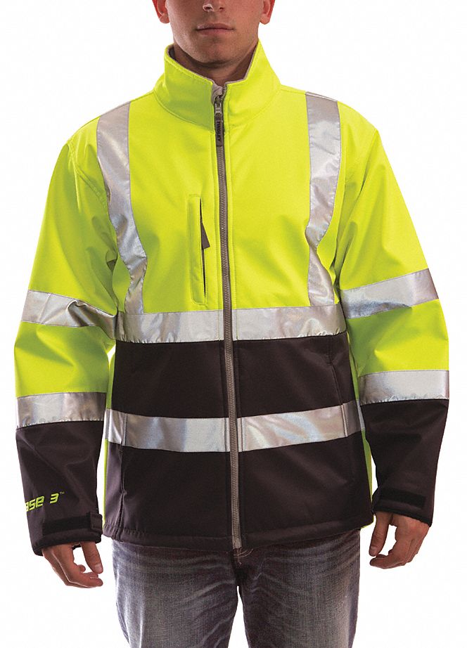Breathable Rain Jacket Hi-Vis Yl/Grn 3XL