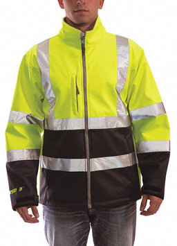 Breathable Rain Jacket Hi-Vis Ylw/Grn M