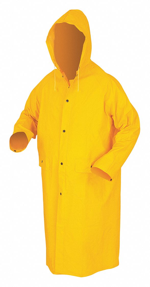 Raincoat w/ Detachable Hood Yellow L