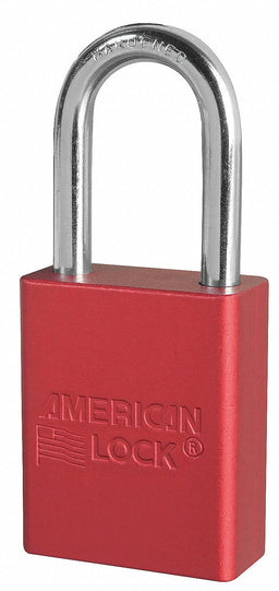 E7785 Lockout Padlock KA Red 1-7/8 H PK3