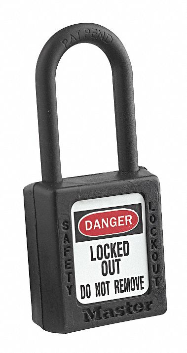 Lockout Padlock KA Black 1-3/4 H