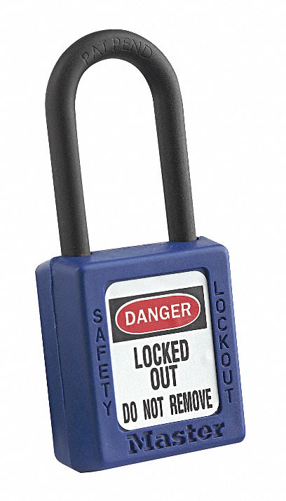 Lockout Padlock KA Blue 1-3/4 H