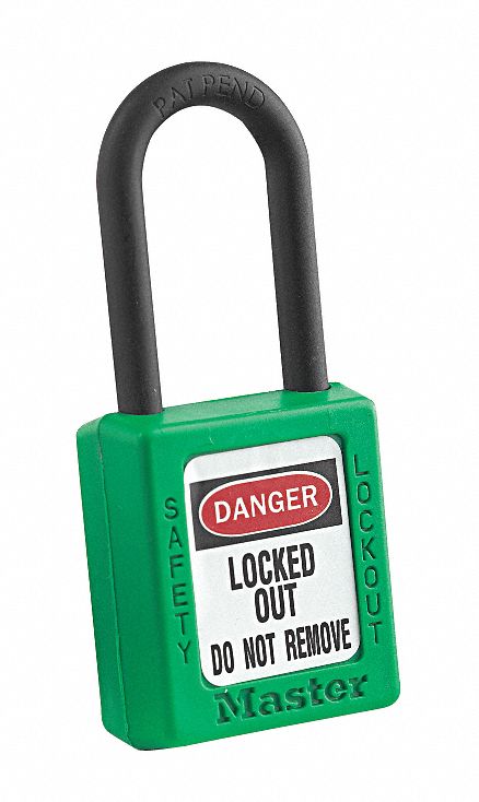 Lockout Padlock KA Green 1-3/4 H