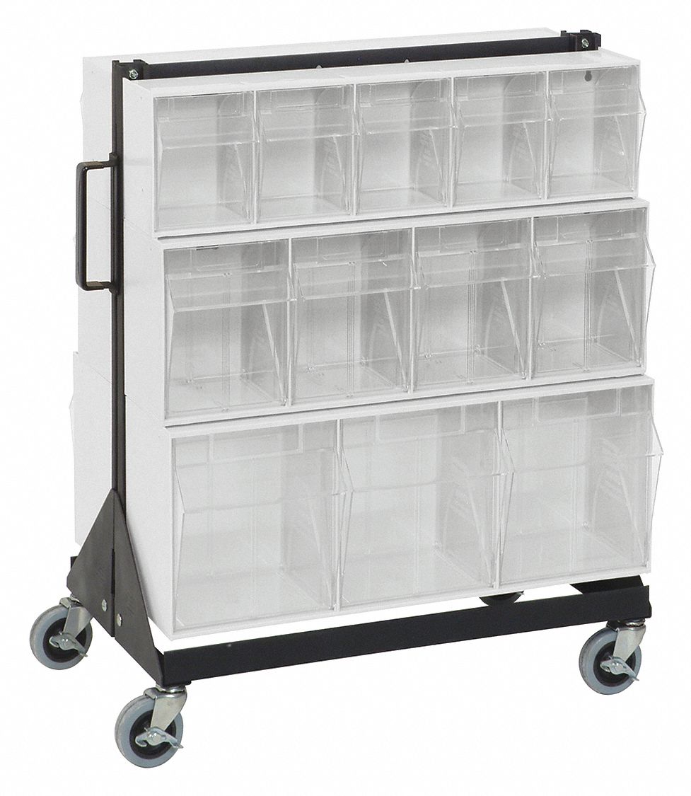 Bin Storage Rack Powder Coated 28 in