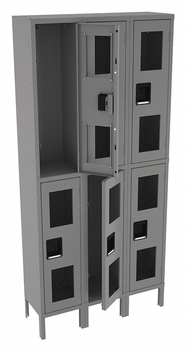 Wrdrb Lckr 2x3Lckr Gray 78 x36 x12 Assm