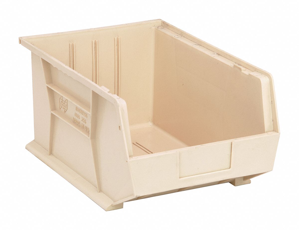 F0608 Hang and Stack Bin Ivory PP 8 in