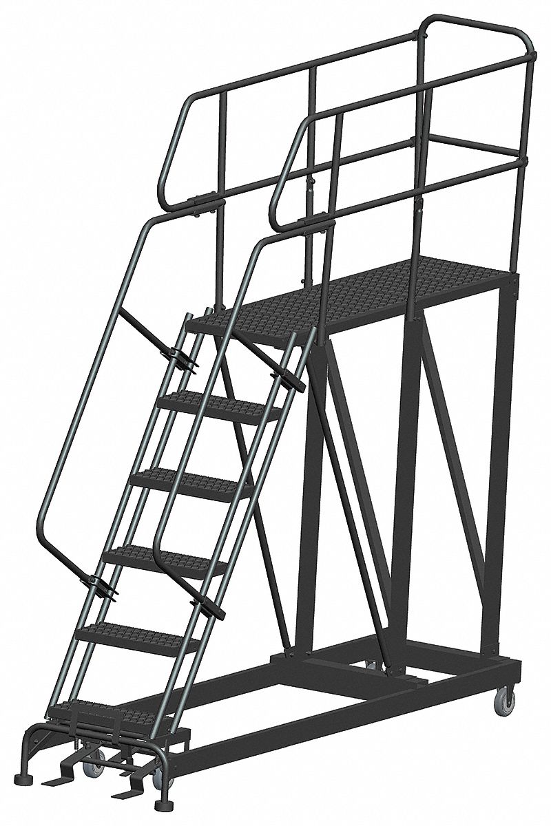 Roll Work Platform Steel Single 60 In.H
