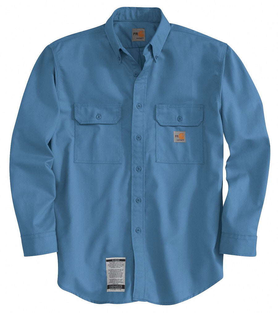 E6404 FR Long Sleeve Shirt Blue L Button
