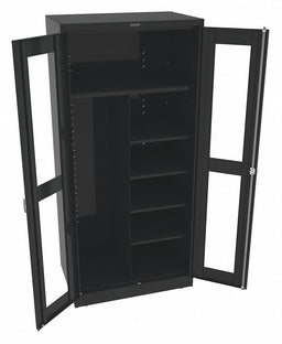 Storage Cabinet 78 x36 x24 Black 5Shlv