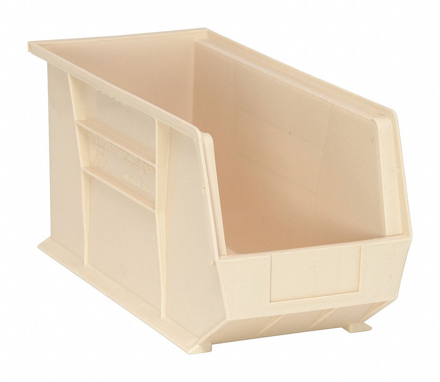 F0610 Hang and Stack Bin Ivory PP 9 in
