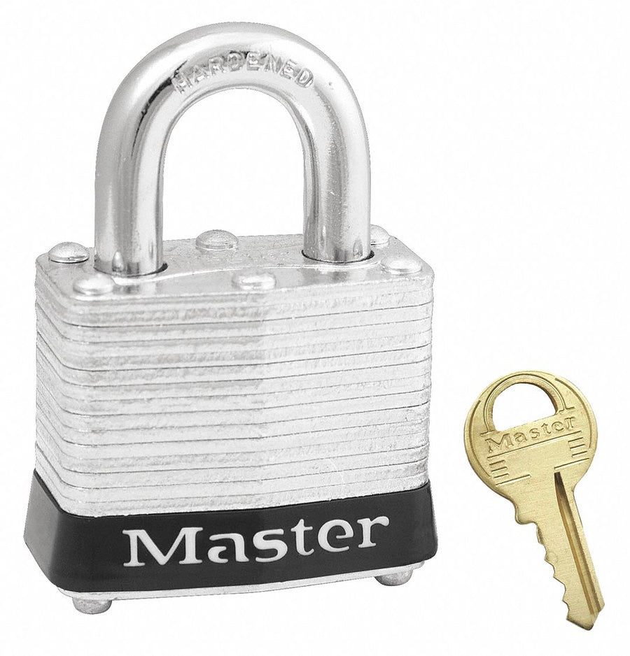 F0076 Lockout Padlock KA Black 1-1/4 H