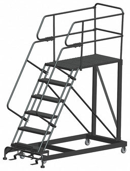 Roll Work Platform Steel Single 60 In.H