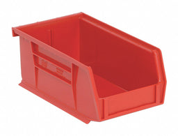 F0599 Hang and Stack Bin Red PP 3 in