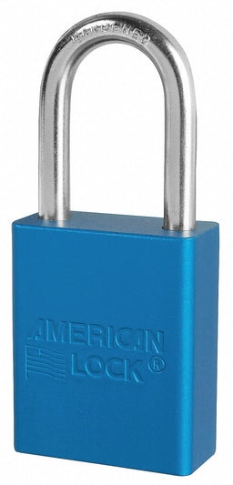 E7785 Lockout Padlock KA Blue 1-7/8 H PK3