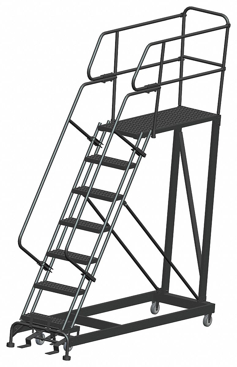 Roll Work Platform Steel Single 70 In.H