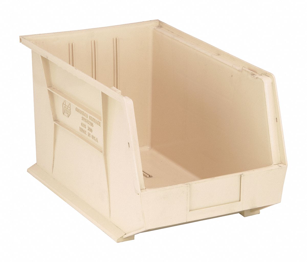 F0609 Hang and Stack Bin Ivory PP 10 in