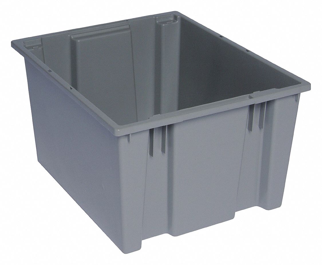 E1881 Stk and Nest Ctr Gray Solid PP