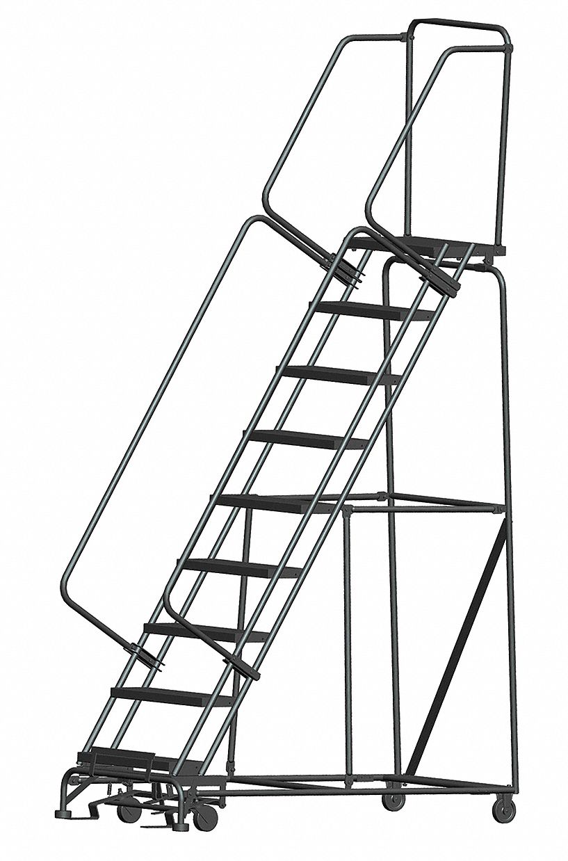 Lockstep Rolling Ladder Steel 90 In.H