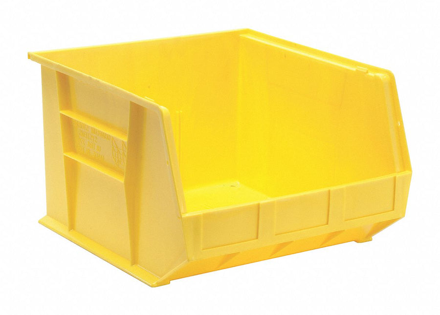 F0611 Hang and Stack Bin Yellow PP 11 in