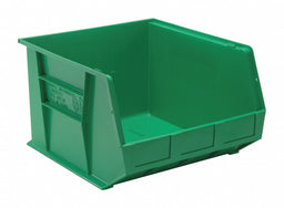 F0611 Hang and Stack Bin Green PP 11 in
