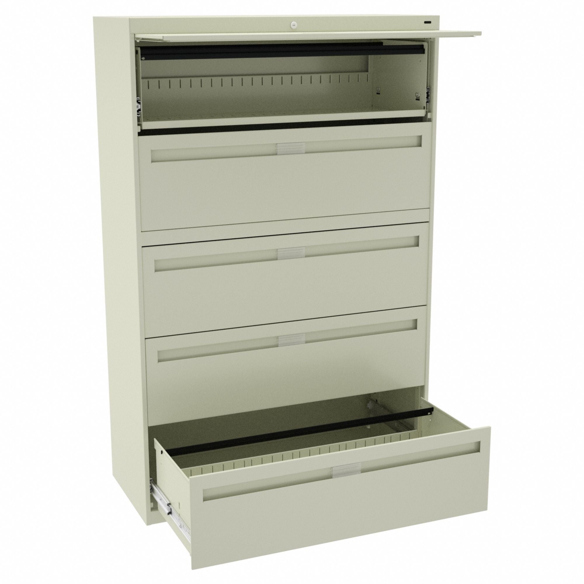 Lateral File Cabinet Champagne/Putty