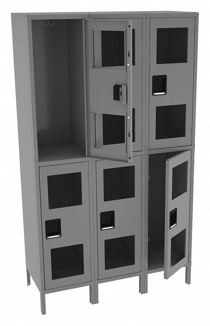 Wrdrb Lckr 2x3Lckr Gray 78 x45 x18 Assm