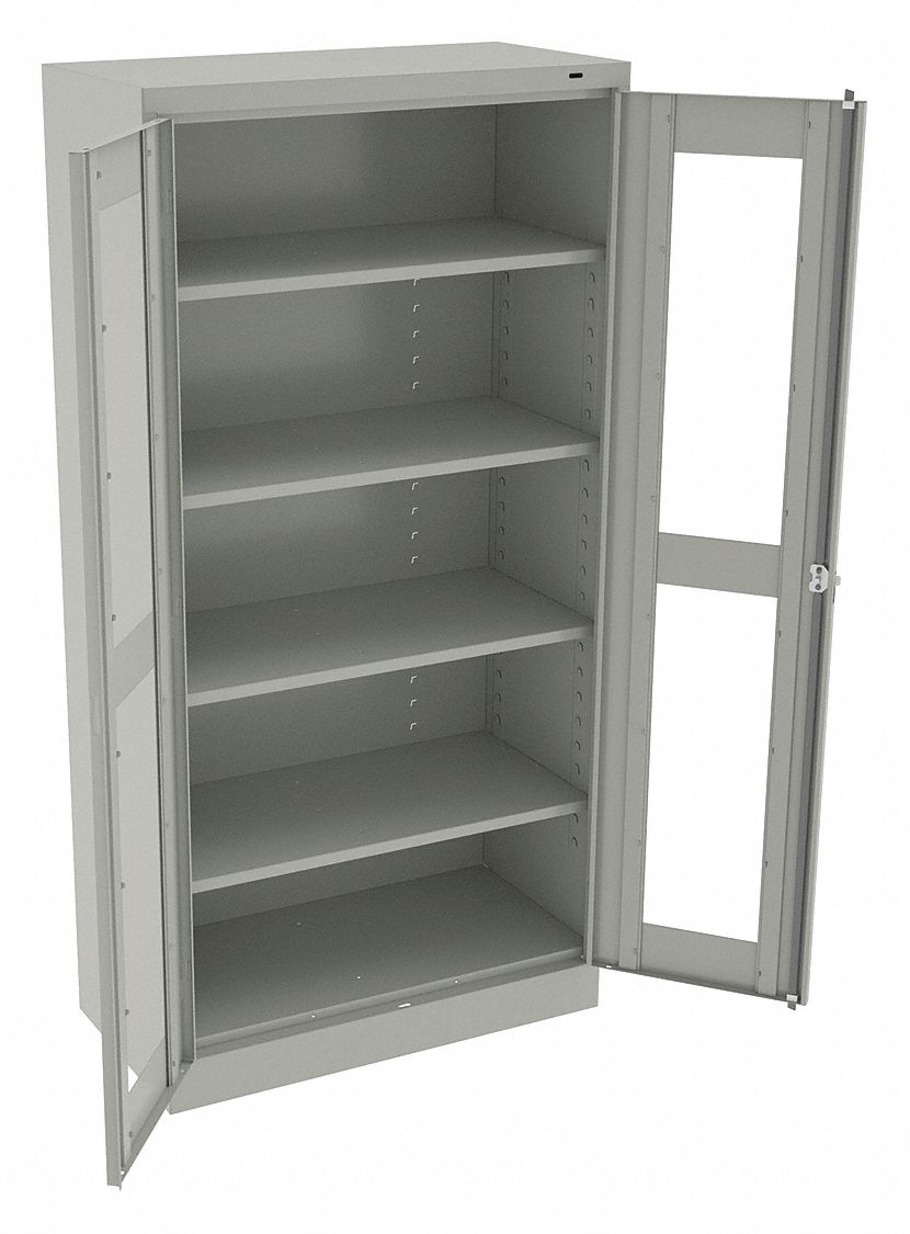 E4463 Storage Cabinet 72 x36 x24 LtGry 4Shlv