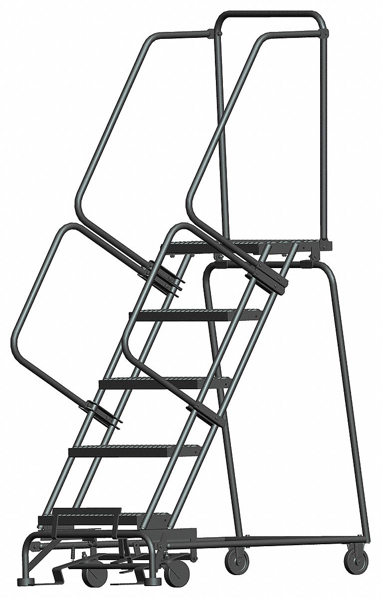 Slope Lockstep Roll Ladder Steel 50 In.H
