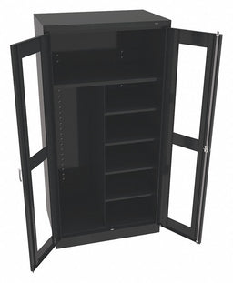 Storage Cabinet 72 x36 x24 Black 5Shlv