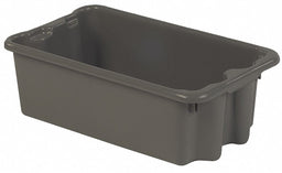 Stk and Nest Ctr Gray Solid Polyethylene